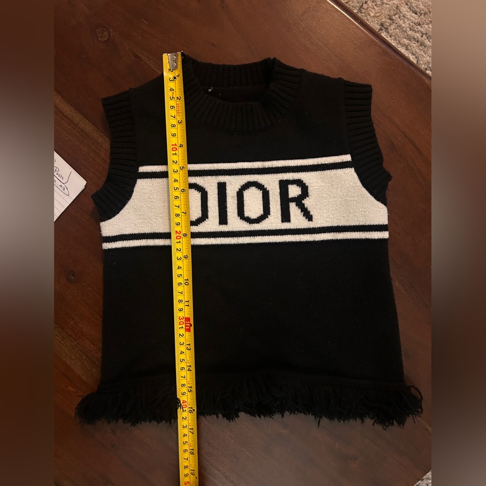 Cropped Sweater Vest ~ fits XS - Picture 7 of 8